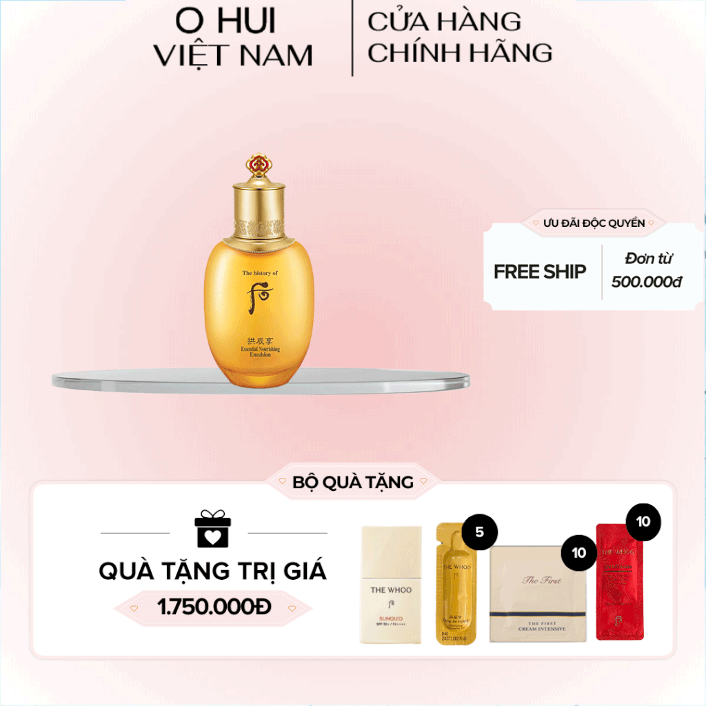 Sữa dưỡng ẩm da Whoo Gongjinhyang Essential Nourishing Emulsion
