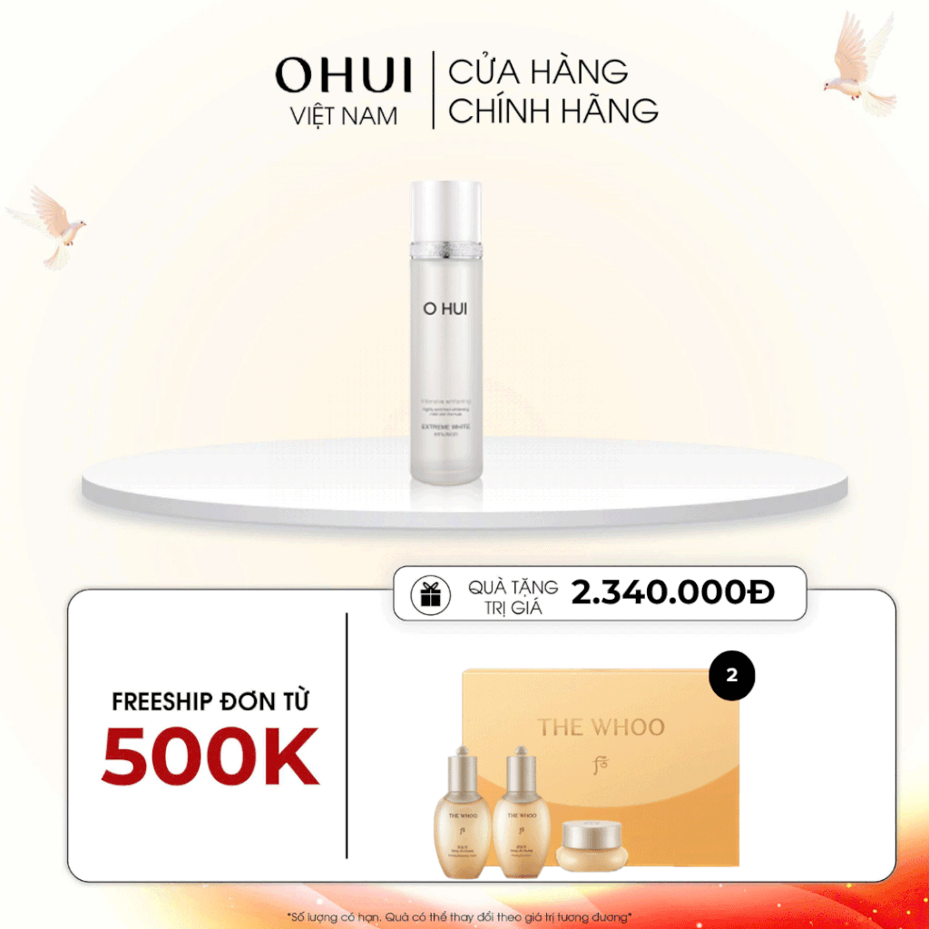 Sữa dưỡng trắng da OHUI Extreme White Emulsion