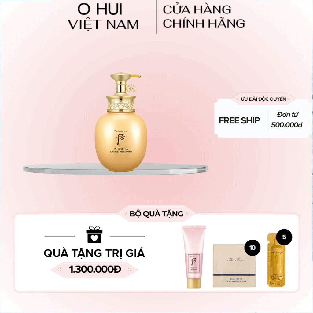 Sữa dưỡng thể Đông y WhooSpa Essential Moisturizer