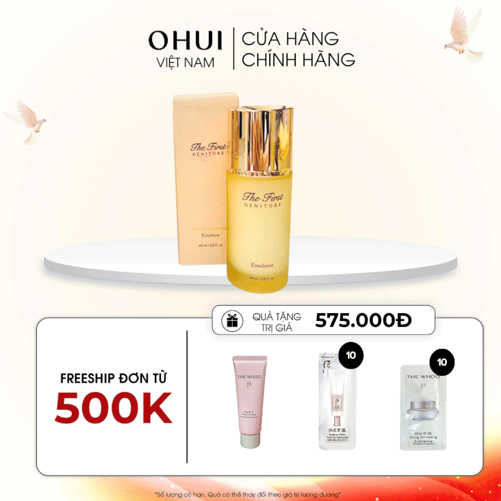Sữa dưỡng trẻ hóa làn da OHUI The First Geniture Emulsion 60ml