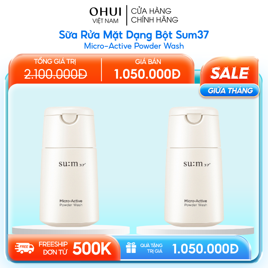 Sữa Rửa Mặt Dạng Bột Sum37 Micro-Active Powder Wash