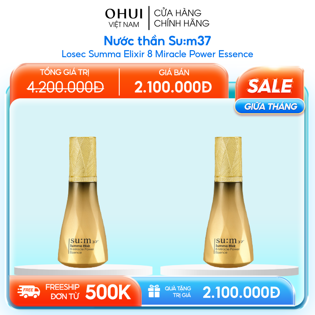 Nước thần Su:m37 Losec Summa Elixir 8 Miracle Power Essence
