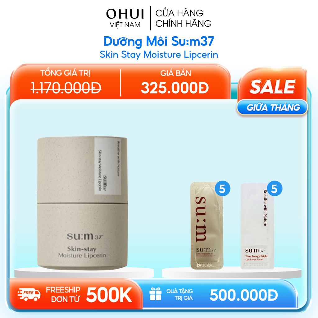 Dưỡng Môi Su:m37 Skin Stay Moisture Lipcerin