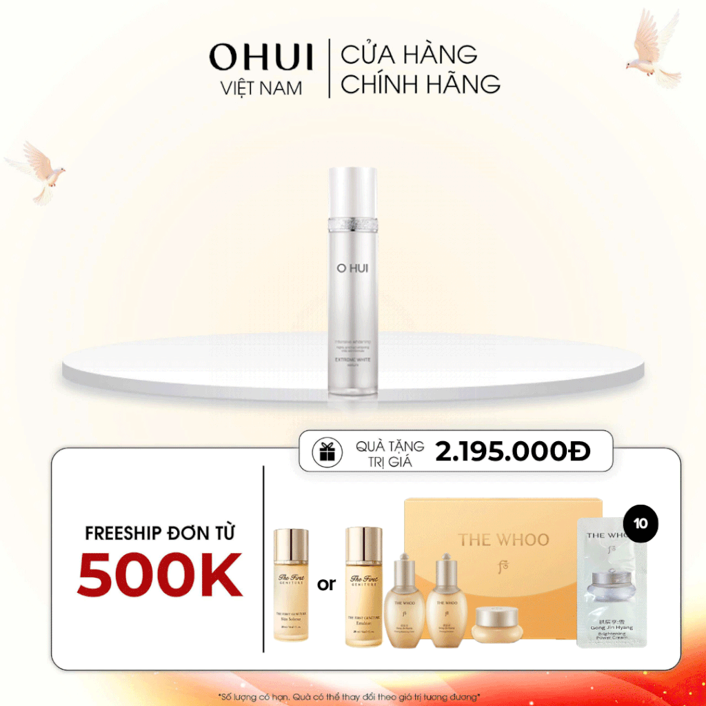 Tinh chất dưỡng trắng da OHUI Extreme White Serum