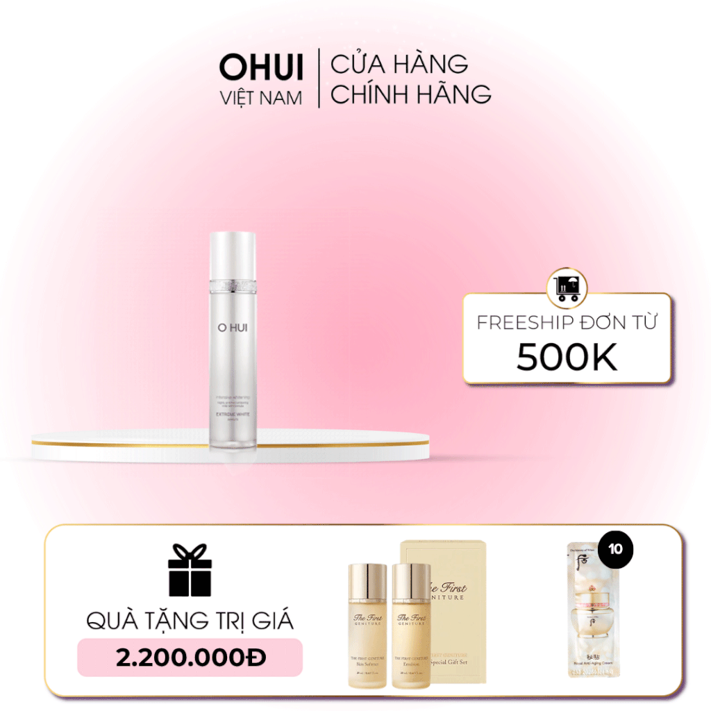 Tinh chất dưỡng trắng da OHUI Extreme White Serum