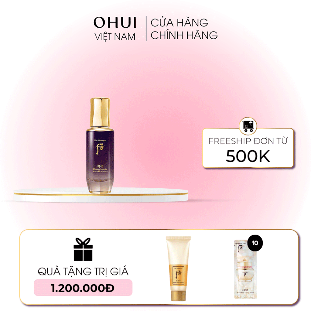 Tinh Chất Khởi Đầu Hoàn Thiện Làn Da Whoo Hwanyu Imperial Youth First Serum 15ml