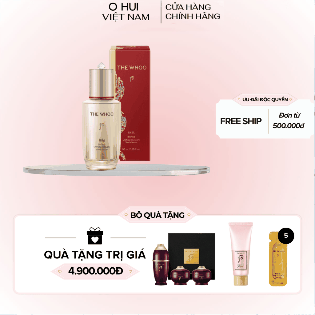 Tinh chất tự sinh Whoo Bichup Ultimate Recovery Youth Serum thế hệ 4