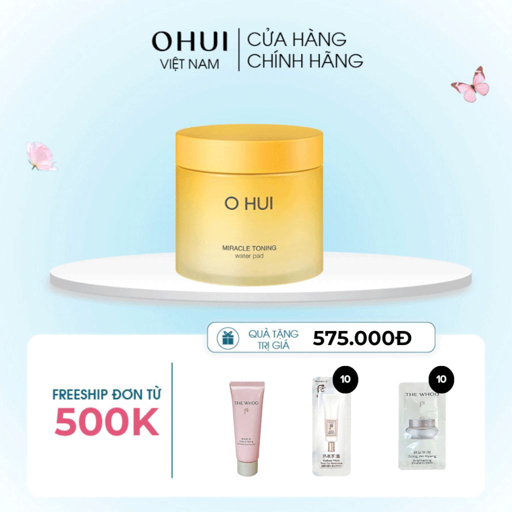 Bông dưỡng đa năng OHUI Miracle Toning Water Pad