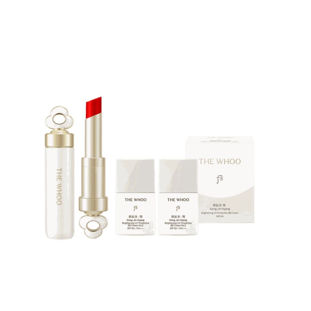 [KOL x OHUI] Bộ Son Dưỡng Môi Đông Y Whoo Mi Glow Lip Balm Set Bloom Red