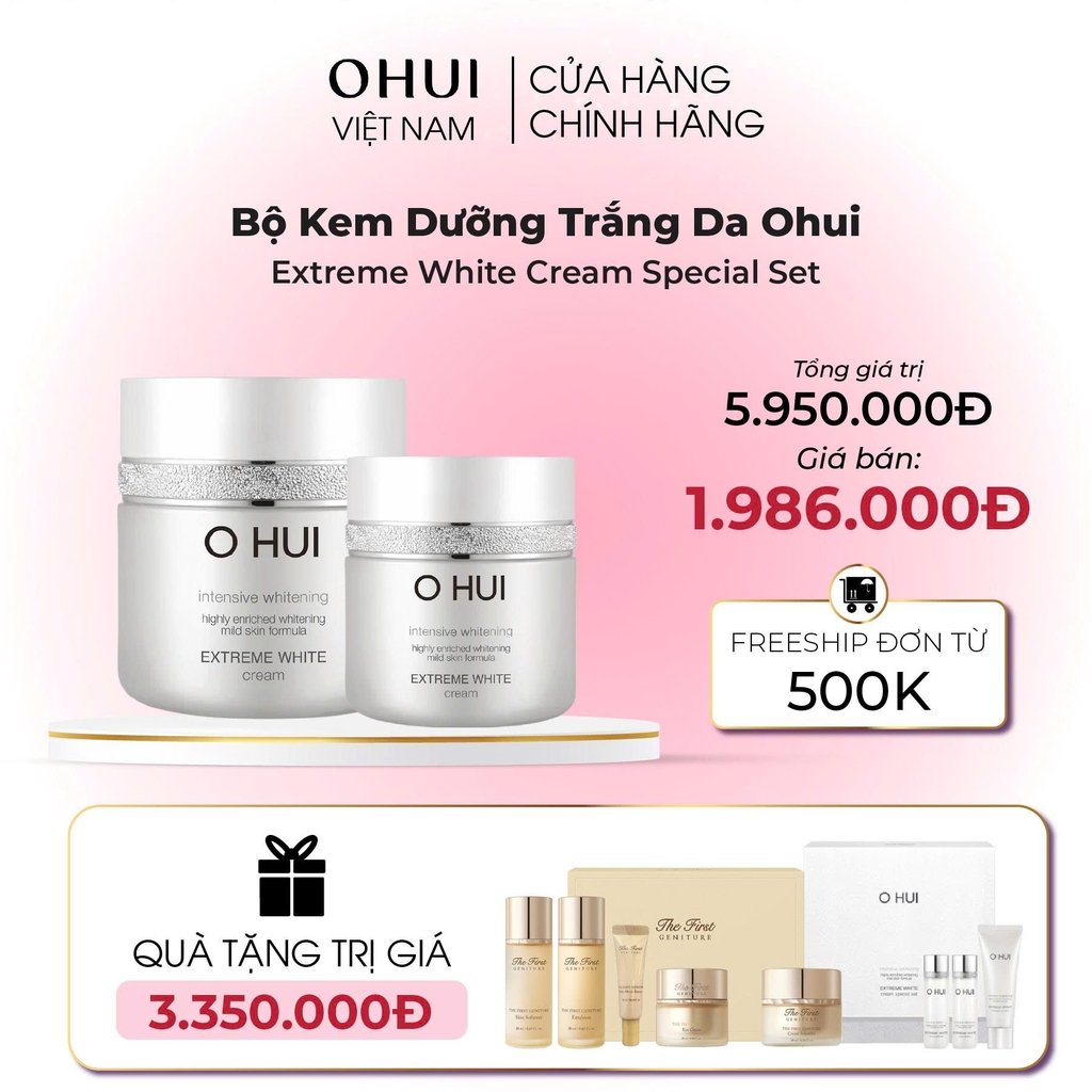 Bộ Dưỡng Da Ohui Extreme White 5pcs Special Set