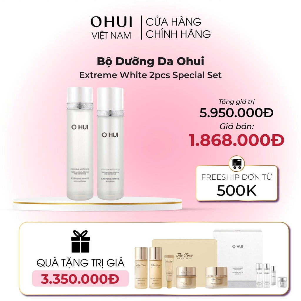 Bộ Dưỡng Da Ohui Extreme White 7pcs Special Set