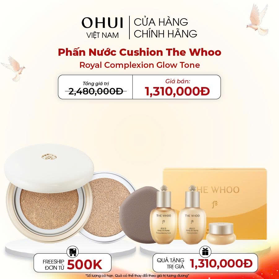 Phấn Nước Cushion The Whoo Royal Complexion Glow