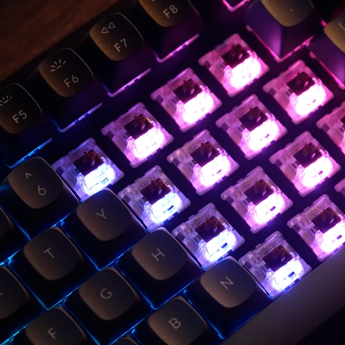 Keychron K8 Pro LED RGB Backlight Aluminum Switch Gateron Keyboard Hot Swap - Red