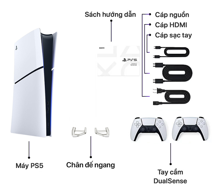 PlayStation 5 Slim/ PS5 Slim Digital Edition + Dualsense - JAPAN (CFI-2000B) - BH 12 Tháng