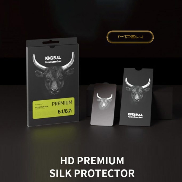 Dán Cường Lực iPhone 14 Plus / 13 Pro Max Mipow Kingbull Premium Silk HD