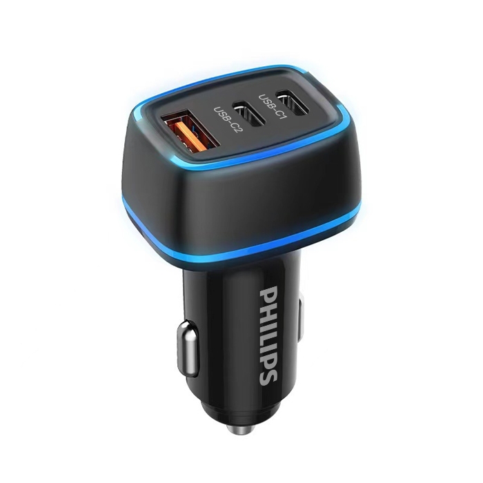 Philips Car Charger PD65W 2PD+1QC - DLP2557