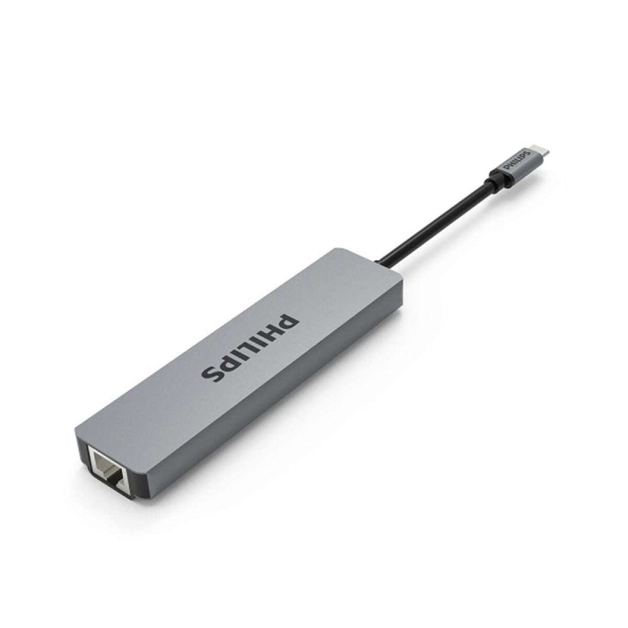 Philips - Hub USB-C 6 In 1 To HDMI + 2USB + PD + RJ45 - SWV6116