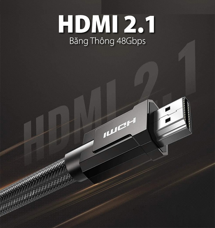 Cáp xuất hình cho PS5 Ugreen HDMI 2.1 Ultra HD 8K@60Hz, 4K@120Hz Cable 3M 80602