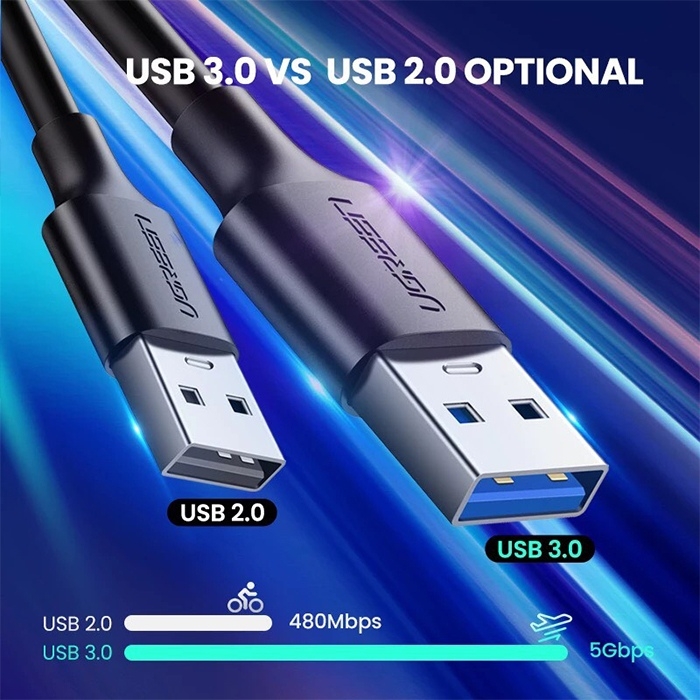 Cáp sạc Ugreen USB-C to USB A 3.0 2M Cable 20884