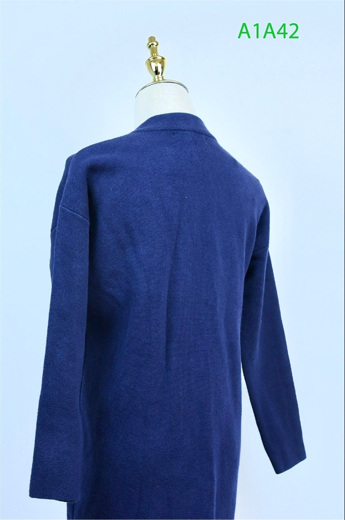 IN THE NOW- Áo khoác cardigan xanh dáng dài