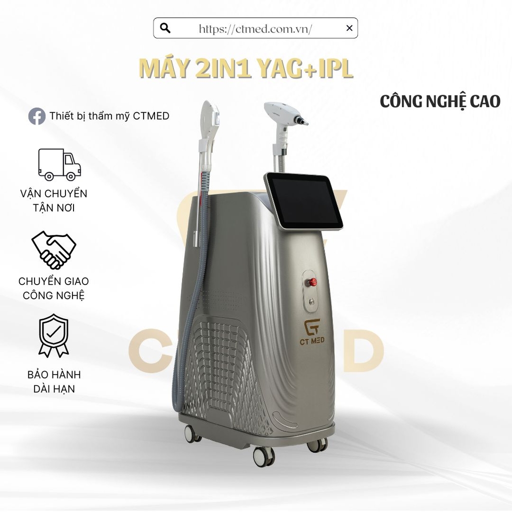 Máy 2in1 YAG+IPL (Máy Mẫu Kết Cấu Mới)