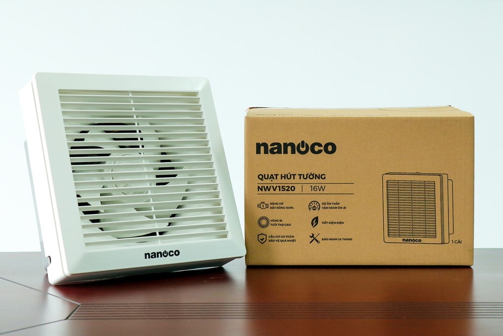 Quạt hút gắn tường 1 chiều Nanoco