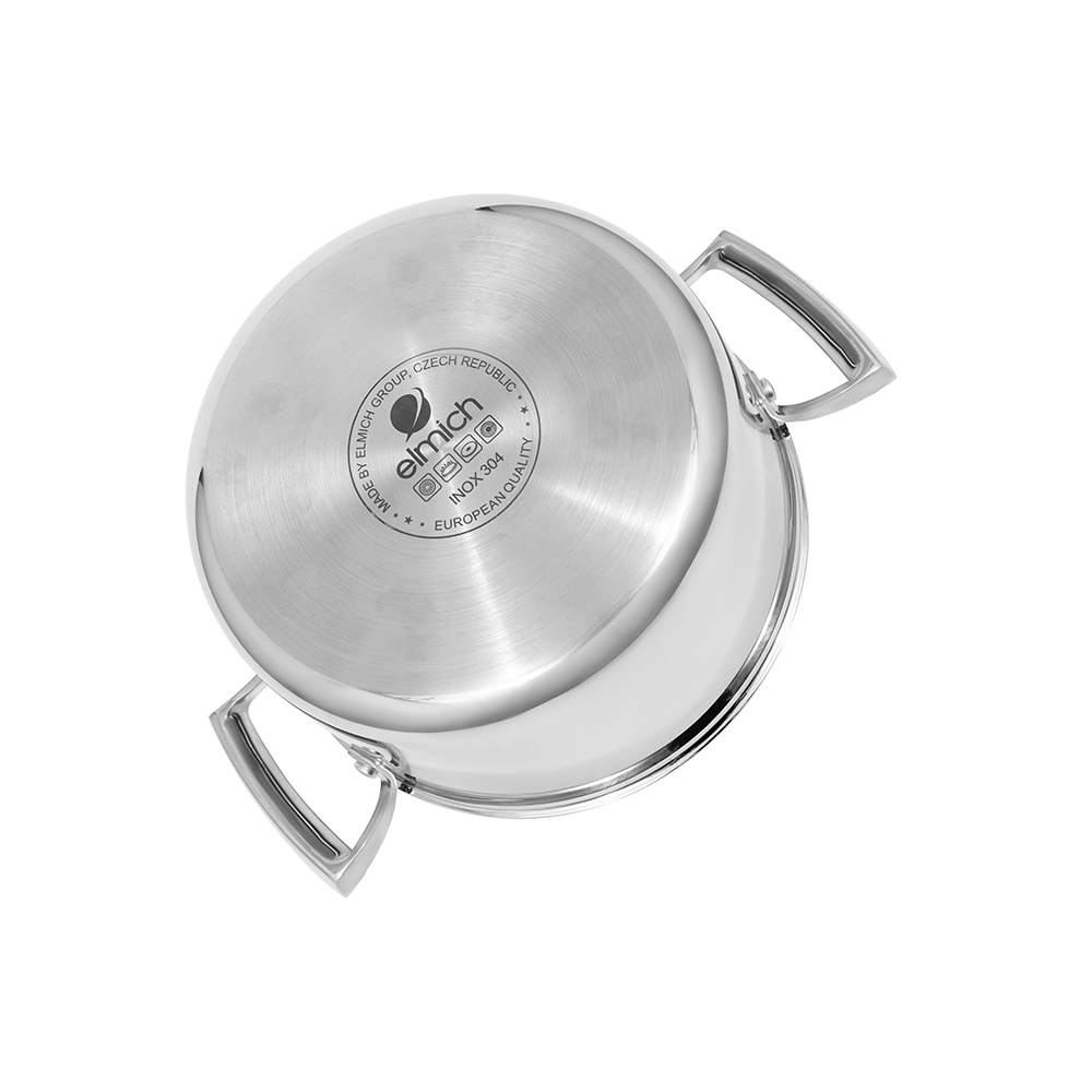 Bộ nồi inox liền khối Elmich Premium EL3100 Size 18,20,24 quánh 16cm