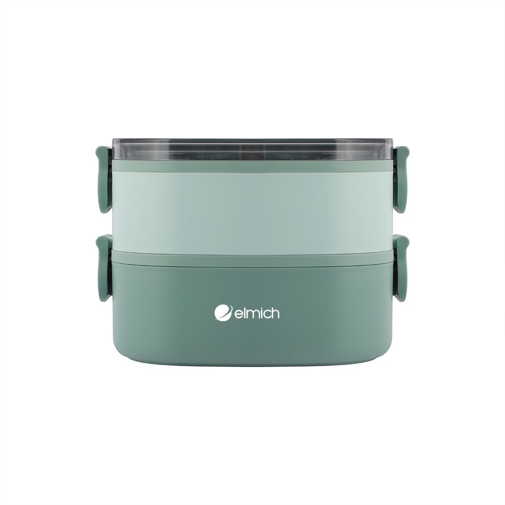 Hộp cơm 2 tầng inox 304 Elmich EL1398 dung tích 1.3L