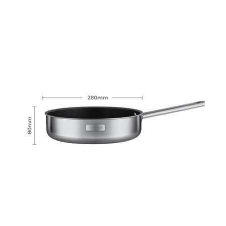 Chảo Elmich Inox 2 lớp cao cấp đáy liền Tri-max XS