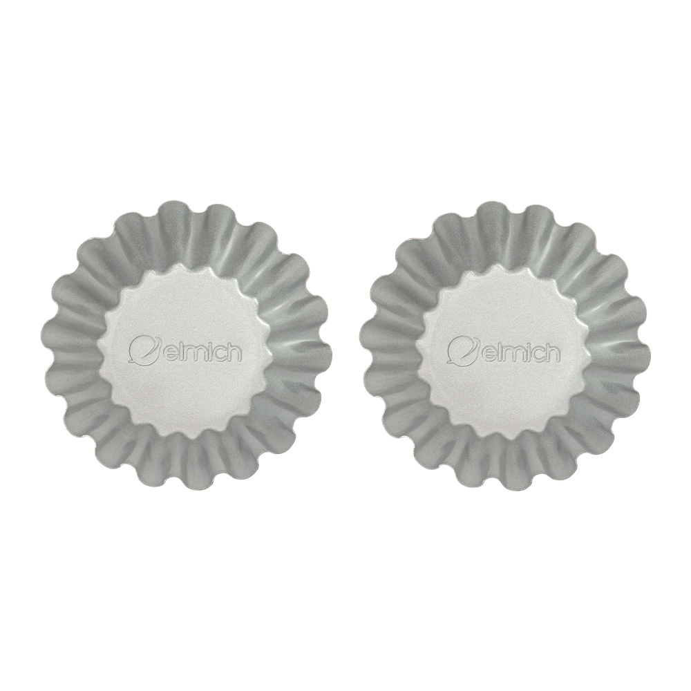 Bộ 2 khuôn làm bánh tart hình tròn Elmich EL0286