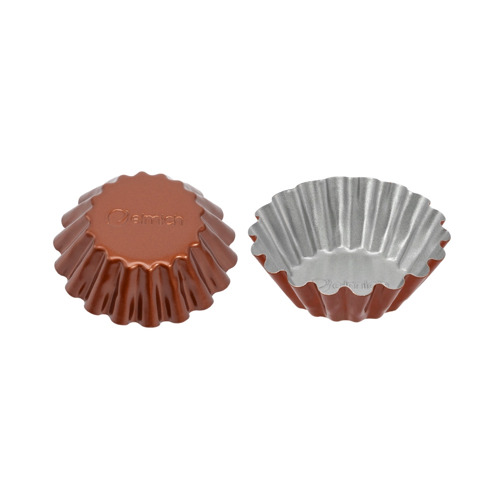Bộ 2 khuôn làm bánh tart hình tròn Elmich EL0286