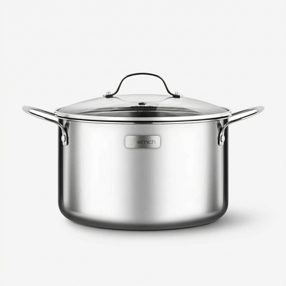 Nồi inox cao cấp 3 lớp đáy liền Trimax EL-3736 size 28cm