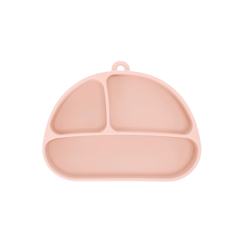 Bộ ăn dặm 7 món bằng silicone cao cấp, màu hồng Elmich 0011
