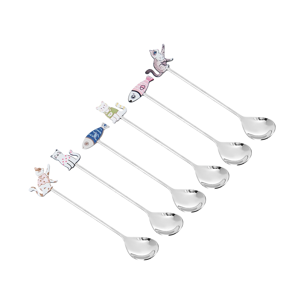 Bộ thìa khuấy hoạt hình 6 chiếc Elmich EL2380