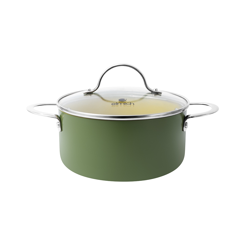 Bộ nồi chống dính Ceramic Elmich Olive classic EL5242OV03 Size 18,20,24cm