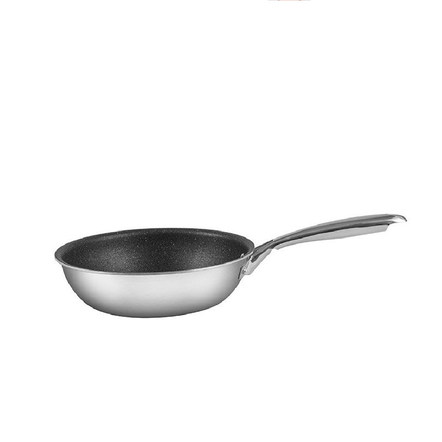 Chảo inox nguyên khối, chống dính vân đá 3D elmich Trimax EL2415OL size 20cm