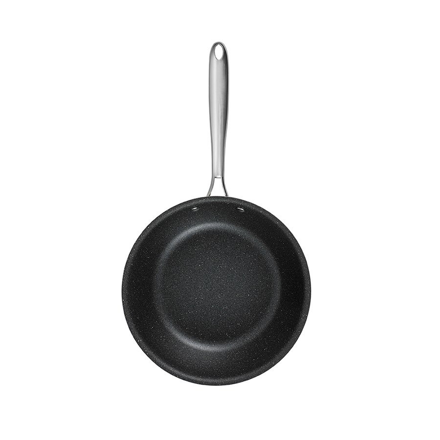 Chảo inox nguyên khối, chống dính vân đá 3D elmich Trimax EL2418OL size 28cm
