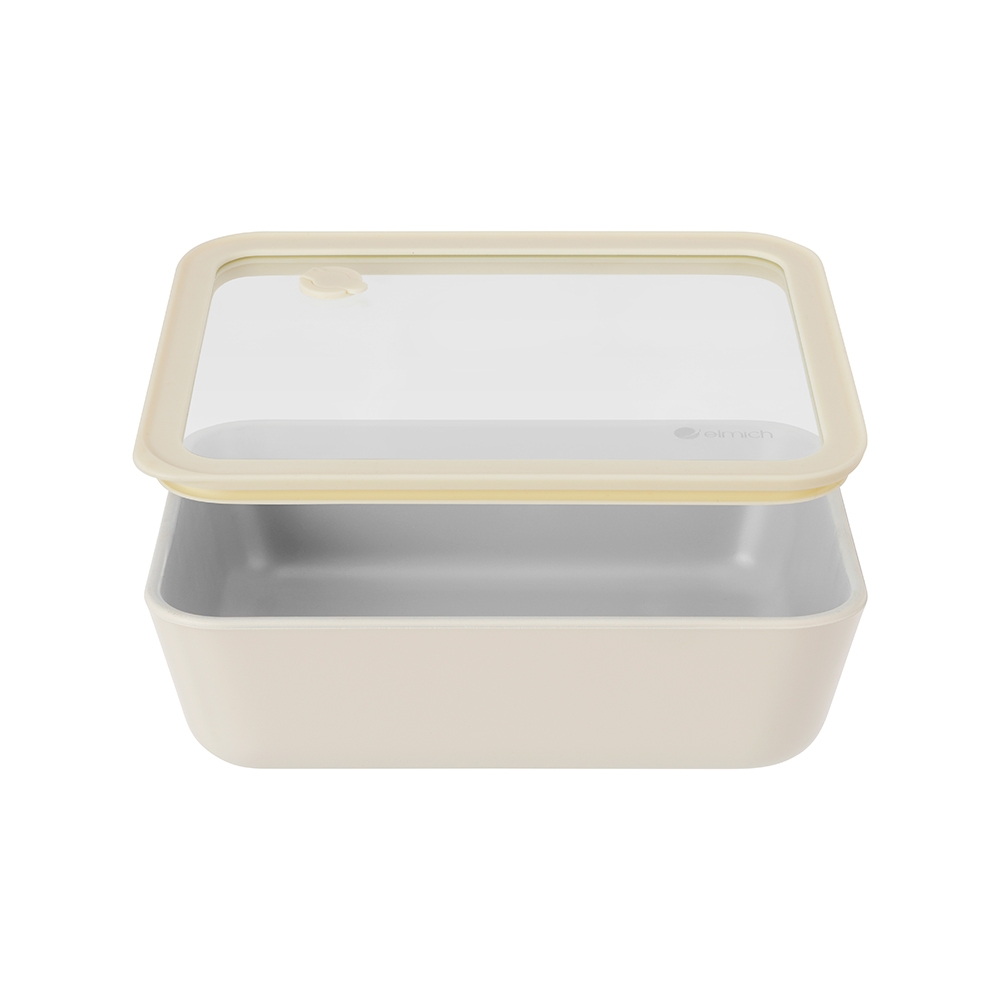Hộp thủy tinh phủ sứ bảo quản thực phẩm Elmich dung tích 820ml EL4015
