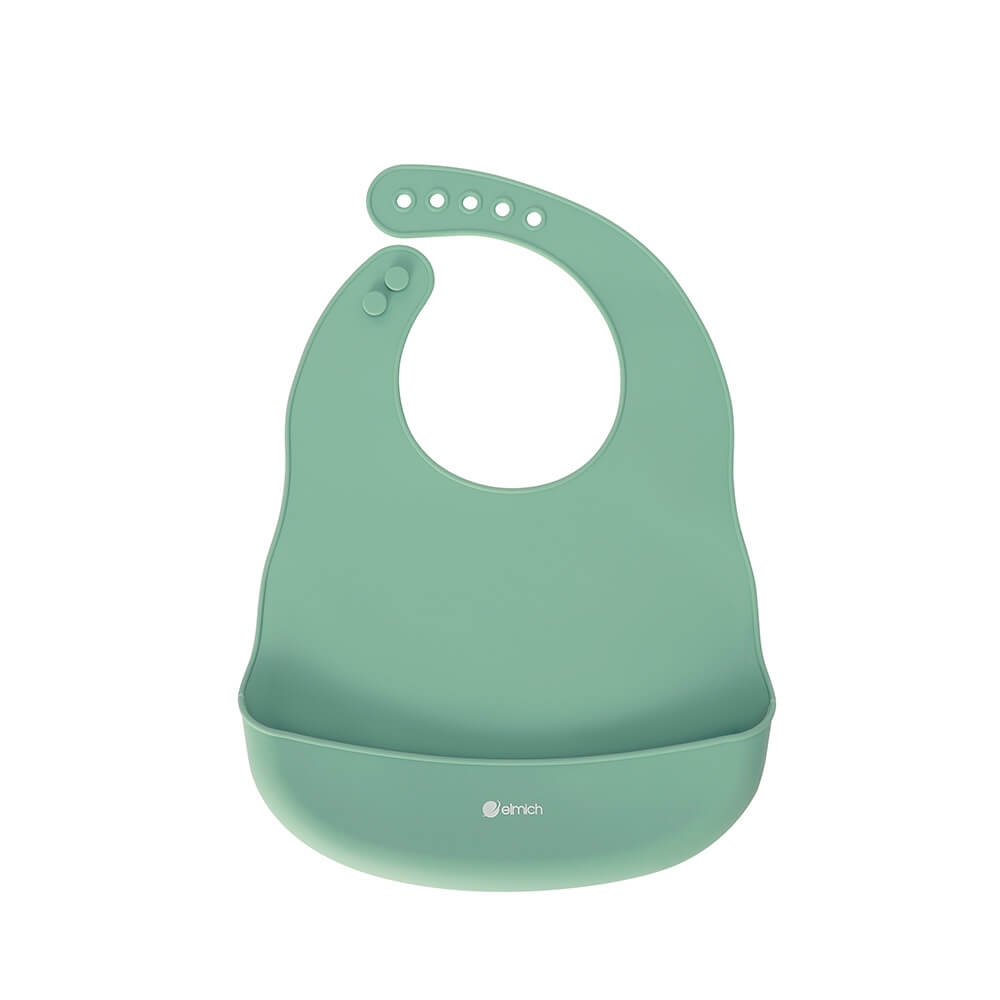 Bộ ăn dặm 7 món bằng silicone cao cấp, màu hồng Elmich 0011
