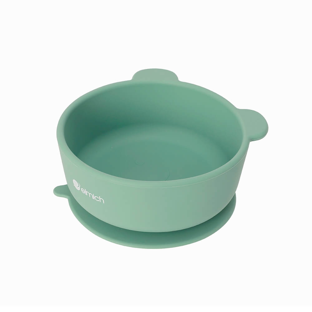 Bộ ăn dặm 7 món bằng silicone cao cấp, màu hồng Elmich 0011