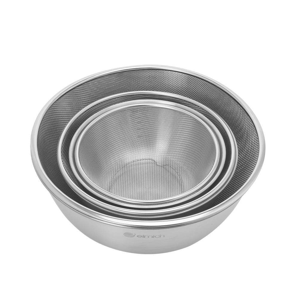 Bộ tô kèm rổ inox cao cấp đường kính 22 cm Elmich EL0013D22