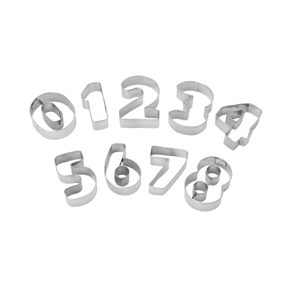 Bộ khuôn bánh hình số bằng inox Elmich EL0116SO