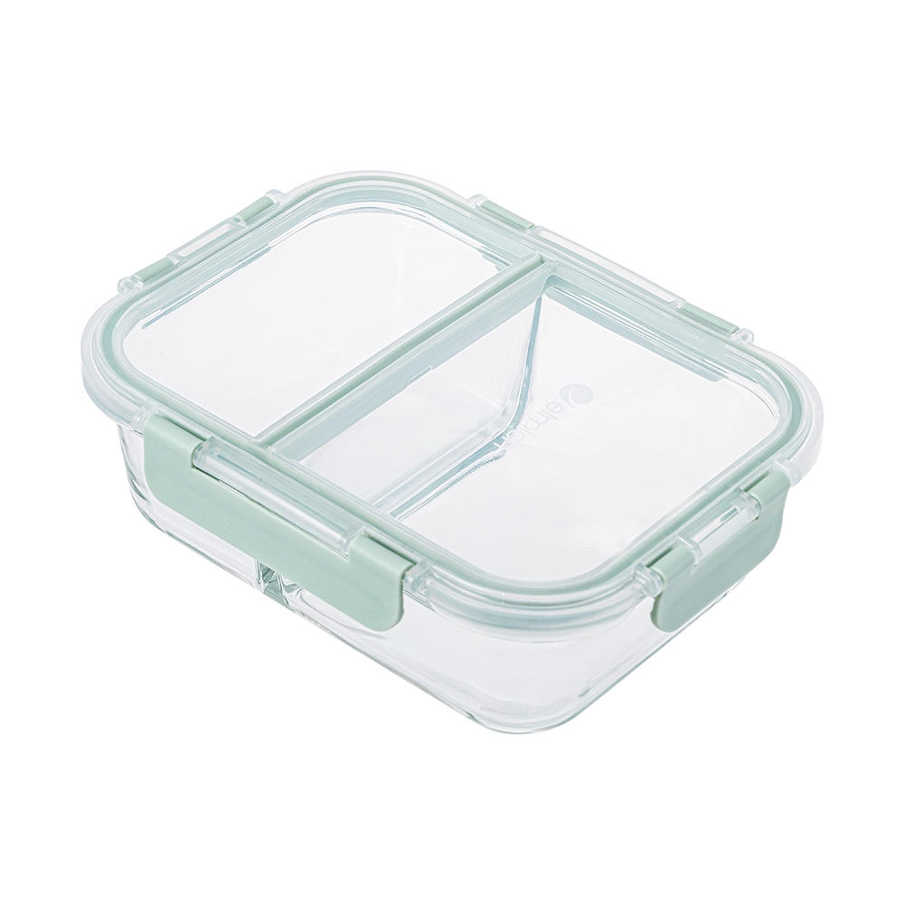 Hộp cơm thủy tinh 2 ngăn Elmich EL1445 dung tích 980ml