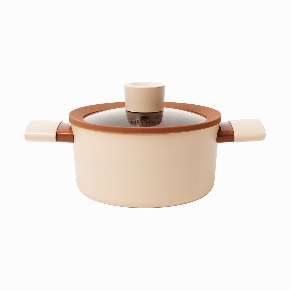 Nồi chống dính Ceramic Elmich Mocha EL5539MC 18, 20, 24cm