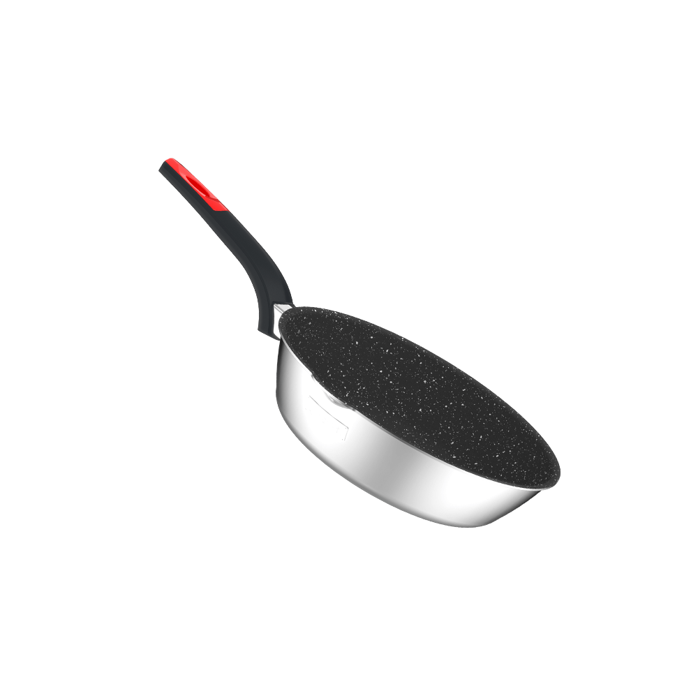 Bộ nồi Inox liền khối Elmich Milano EL-8094 size 18, nồi hấp 22, chảo 26cm