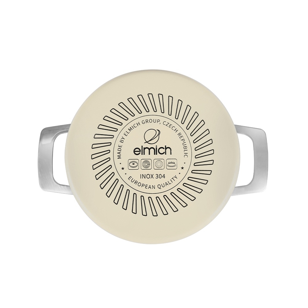 Bộ nồi Inox liền khối Elmich Hera size 16,18,22 chảo full induction 26cm
