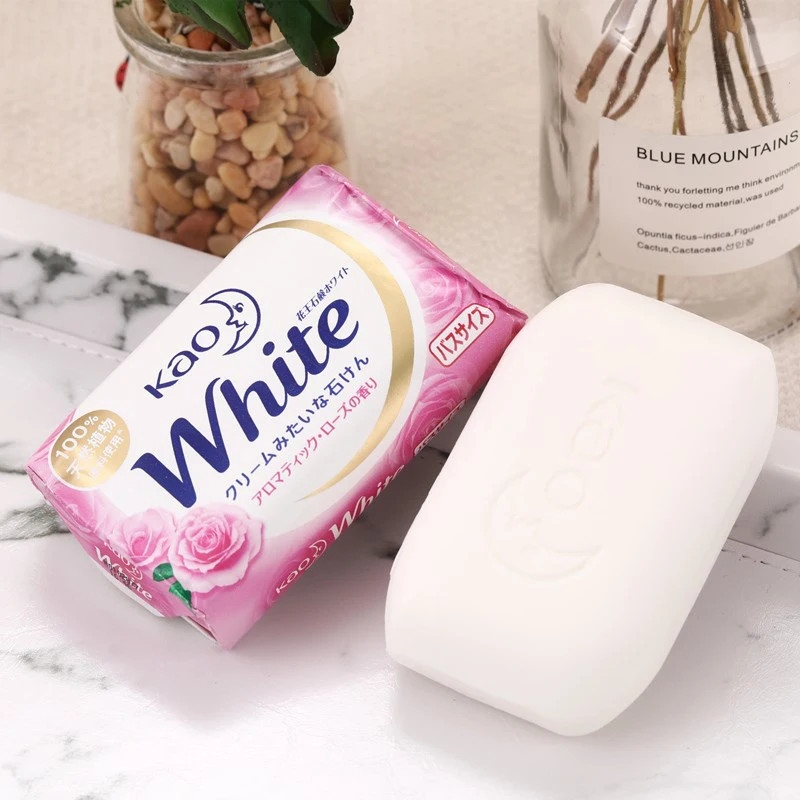 KAO- Xà phòng tắm White hương hoa hồng (130g)