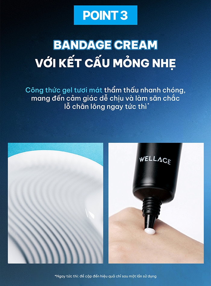 Kem dưỡng làm se khít lỗ chân lông Wellage Hyper Peptide Bandage 50ml