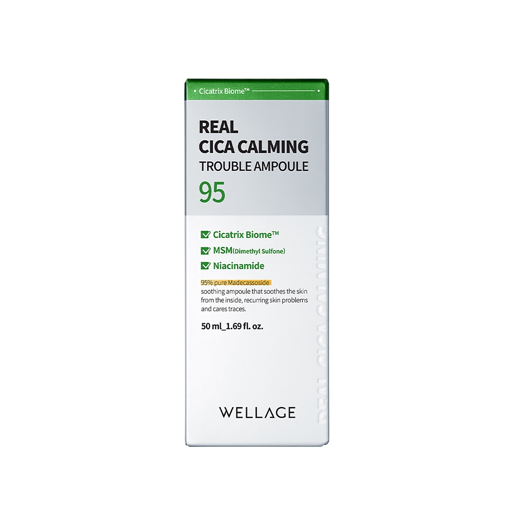 Serum dưỡng da Wellage Real Cica Calming 95 Trouble Ampoule 50ml