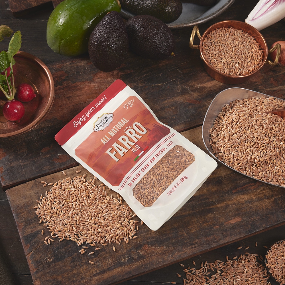 Lúa mì Emmer Grain On Farro Toscana